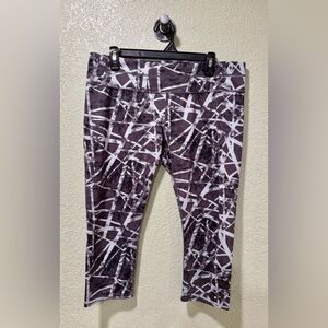 Athleta Black and White Patterned Leggings